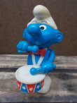 画像1: ct-130702-35 Smurf / Galoob 80's Walking Smurf  "Drums"