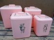 画像1: kt-130703-01 Cols Plastic / 60's Pink Canister set