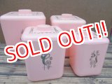 画像: kt-130703-01 Cols Plastic / 60's Pink Canister set