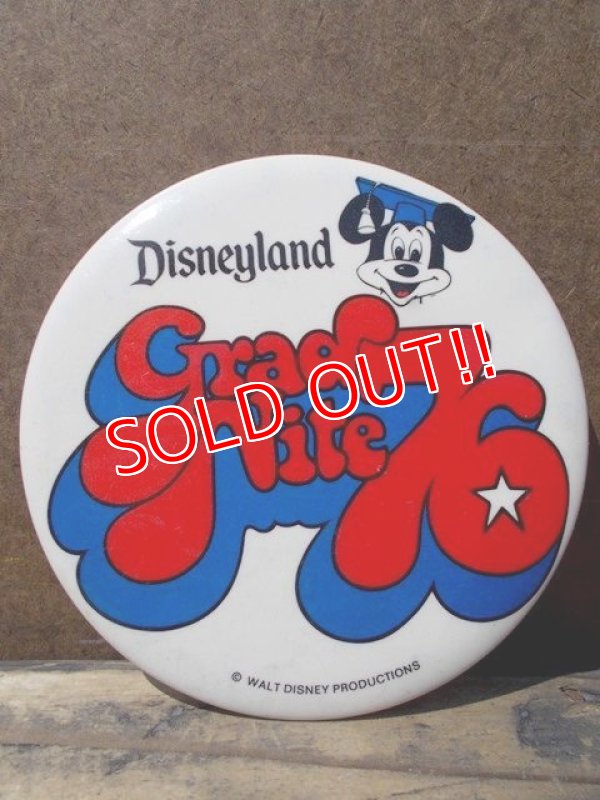 画像1: pb-707-02 Disneyland / 1976 Grad Nite Pinback