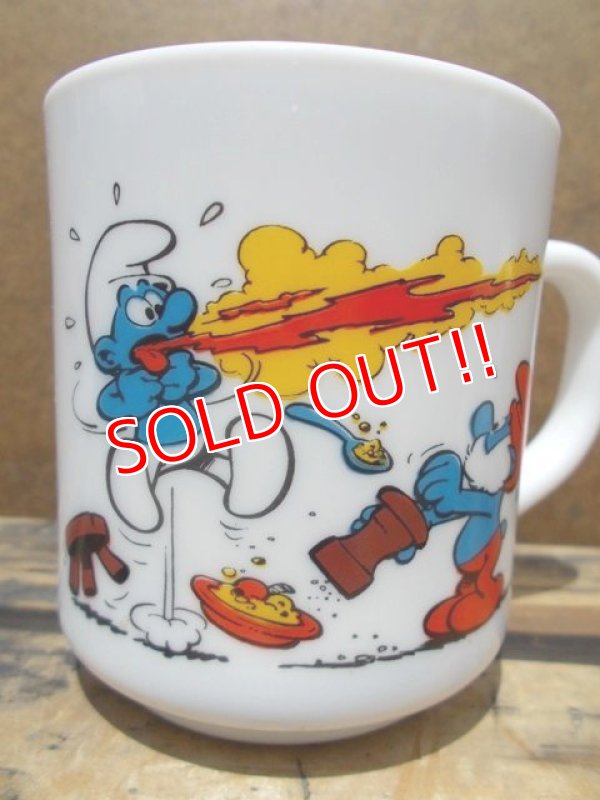 画像2: gs-130716-10 Smurf / 1983 Milk glass mug (France)