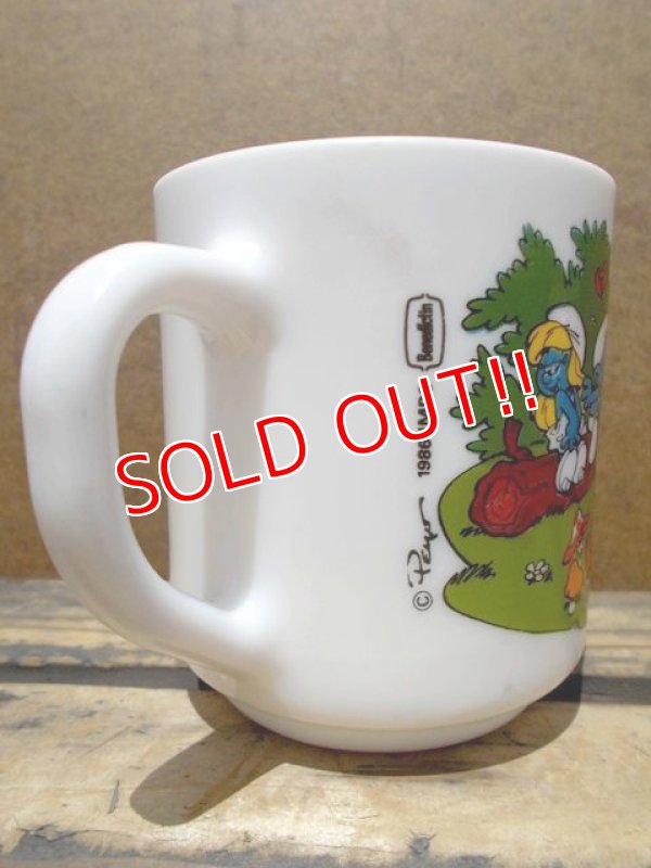 画像5: gs-130716-13 Smurf / 1986 Milk glass mug (France)