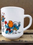 画像1: gs-130716-16 Smurf / 1991 Milk glass mug (France)