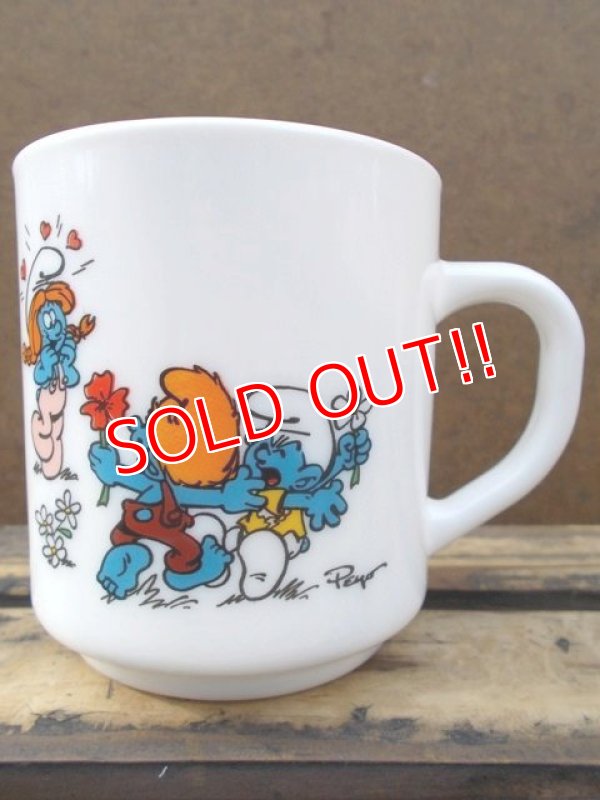 画像1: gs-130716-16 Smurf / 1991 Milk glass mug (France)