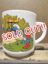 画像: gs-130716-13 Smurf / 1986 Milk glass mug (France)