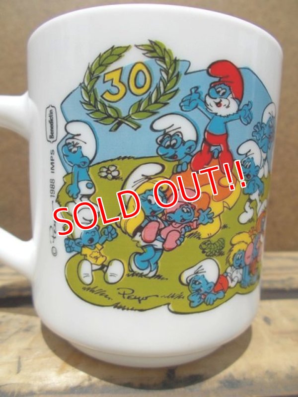 画像3: gs-130716-15 Smurf / 1988 Milk glass mug (France)