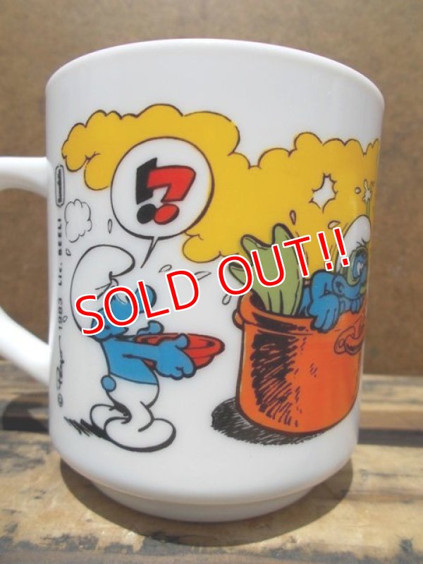 画像3: gs-130716-10 Smurf / 1983 Milk glass mug (France)