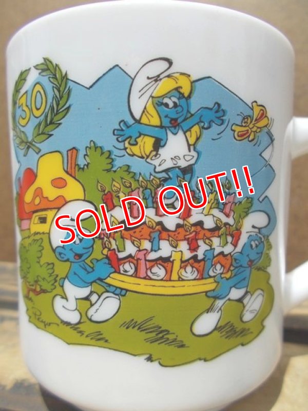 画像2: gs-130716-15 Smurf / 1988 Milk glass mug (France)