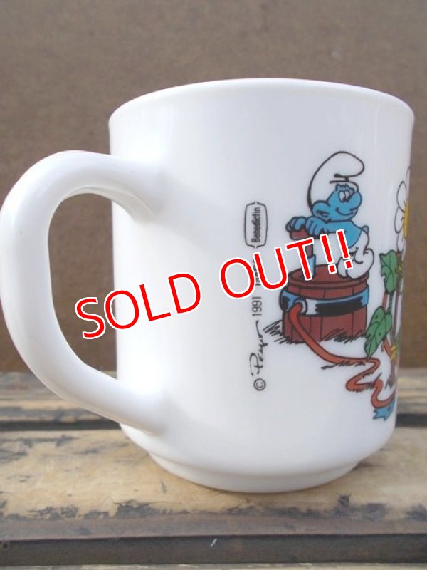 画像5: gs-130716-16 Smurf / 1991 Milk glass mug (France)