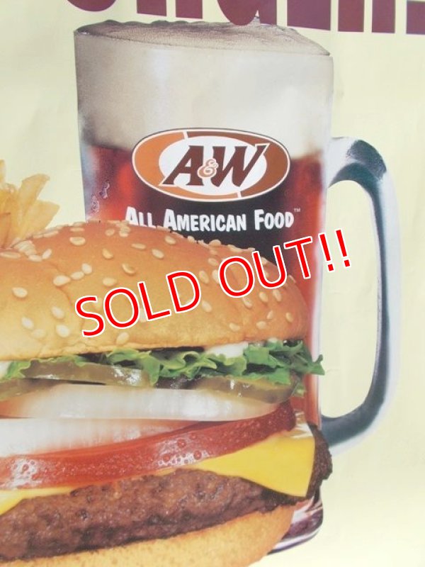 画像2: ad-130707-01 A&W / 2000 New Bigger Deluxe Cheeseburger Poster