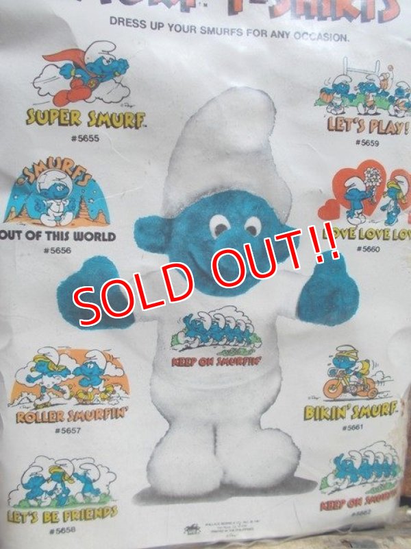 画像5: ct-130702-28 Smurf / 80's Plush doll T-Shirt "Let's Play!"