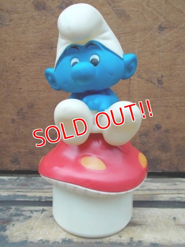 画像1: ct-130806-18 Smurf / Talbot Toys 80's Mushroom Musical Box