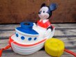 画像1: ct-130806-31 Mickey Mouse / A Child Guidance Toy 70's Bubble Barge Toy