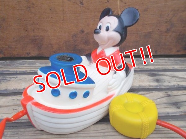 画像1: ct-130806-31 Mickey Mouse / A Child Guidance Toy 70's Bubble Barge Toy