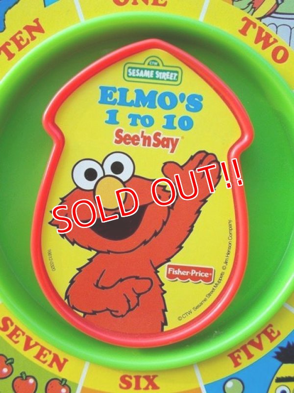 画像2: ct-806-16 Sesame Street / Fisher-Price Elmo's 1 to 10 See'n Say roulette