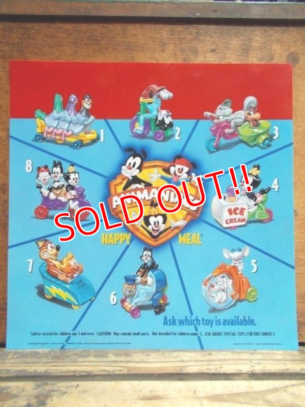 画像1: ad-813-03 Mcdonald's / 1993 Animaniacs Happy Meal Translite