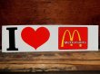画像1: ct-821-16 McDonald's / I ♡ McDonald's Stciker