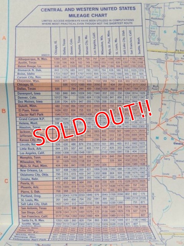 画像5: ad-110803-05 Gulf / 60's Central and Western United States Road Map