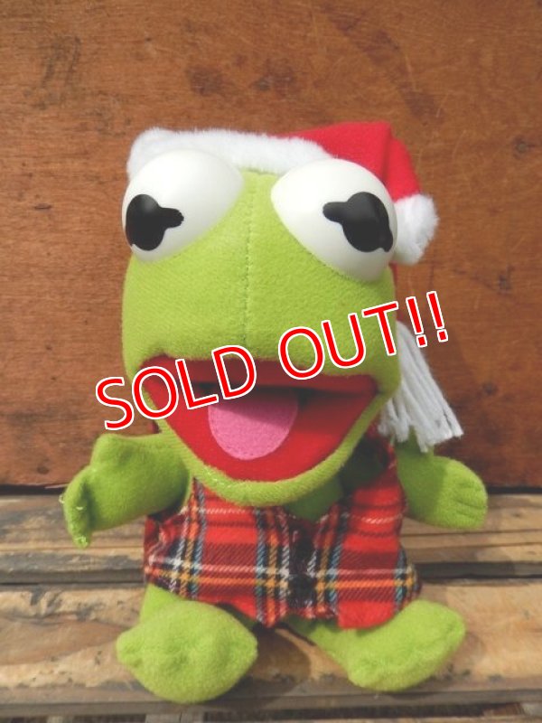 画像1: ct-130820-04 Baby Kermit / 80's Plush doll (Santa)