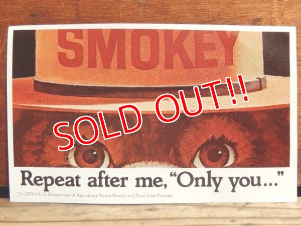 画像1: ct-130901-05 Smokey Bear / 70's Sticker