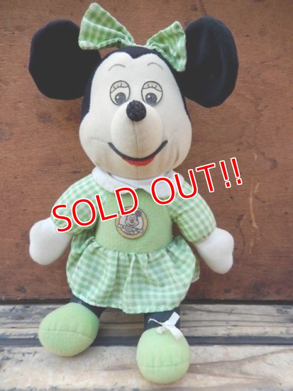 画像3: ct-130903-11 Mickey Mouse & Minnie Mouse / Knickerbocker 70's Plush doll