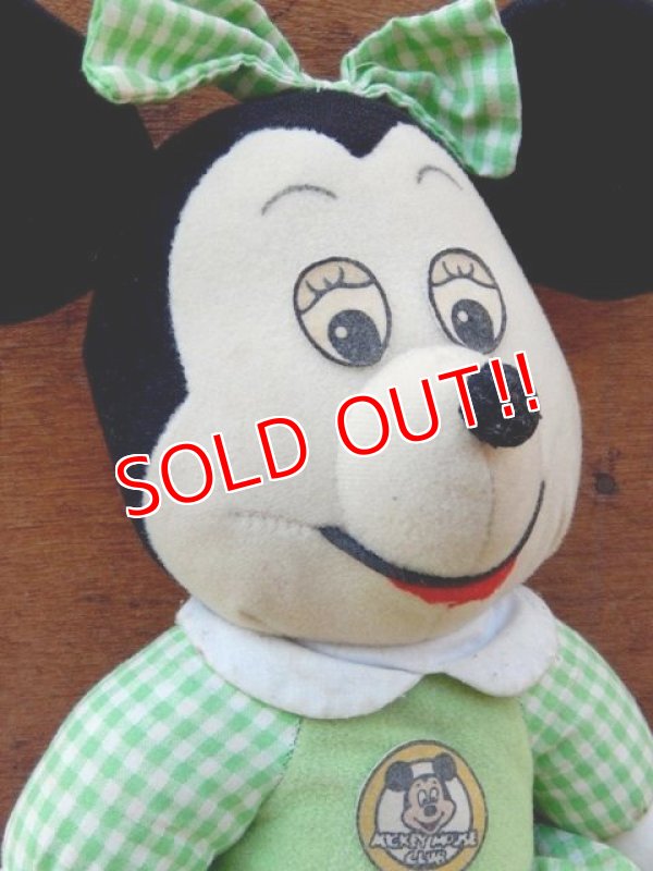 画像5: ct-130903-11 Mickey Mouse & Minnie Mouse / Knickerbocker 70's Plush doll