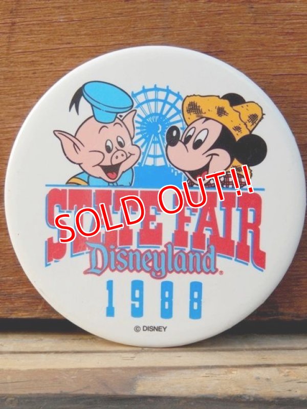 画像1: pb-909-07 Disneyland / 1988 State Fair Pinback