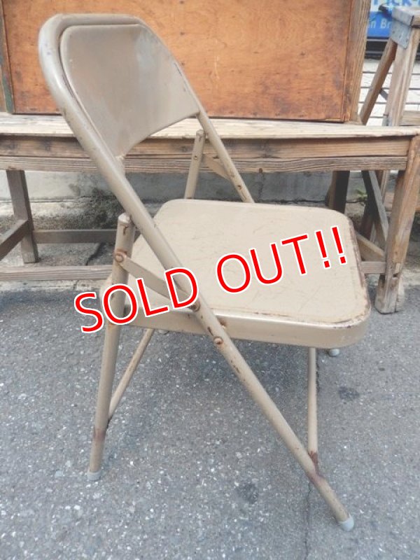 画像2: dp-110803-04 Vintage Metal Folding Chair