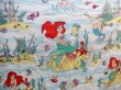 画像1: ct-131001-25 Little Mermaid / 90's Flat Sheet (Twin)