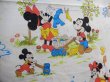 画像2: ct-131001-23 Disney Characters / 70's Flat Sheet (Twin)