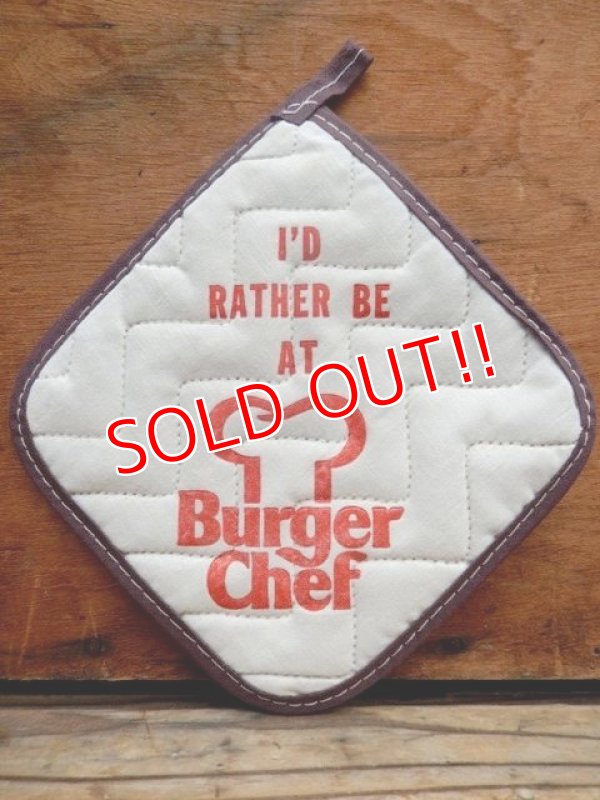 画像1: dp-131008-03 Burger Chef / 70's Pot Holder (Brown)