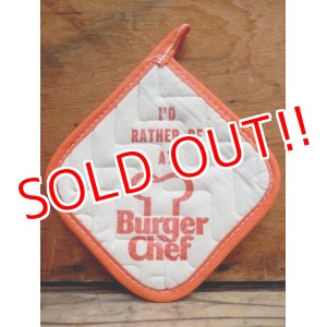 画像: dp-131008-03 Burger Chef / 70's Pot Holder (Red)