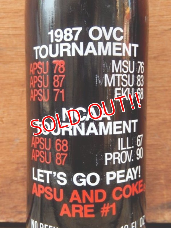 画像5: dp-120626-07 Coca Cola / 1987 AP State University Basketball Champion Bottle