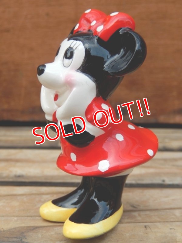 画像2: ct-131015-42 Minnie Mouse / 80's Ceramic figure