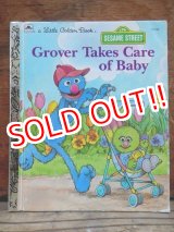 画像: bk-130607-07 Sesame Street Grover Takes Care of Baby / 80's Little Golden Books