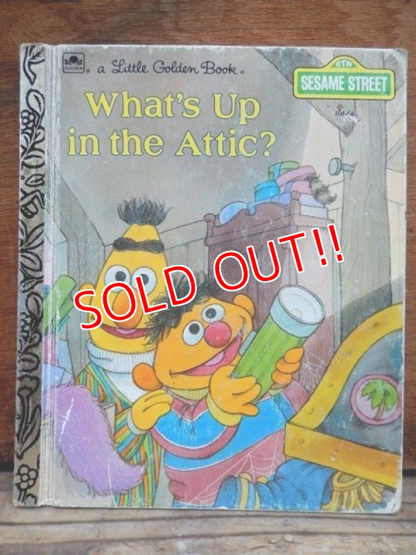 画像1: bk-130607-05 Sesame Street What's Up in the Attic? / 80's Little Golden Books