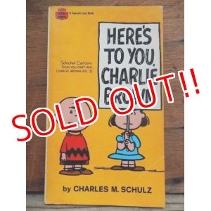 画像: bk-131029-11 PEANUTS / 1969 HERE'S TO YOU,CHARLIE BROWN