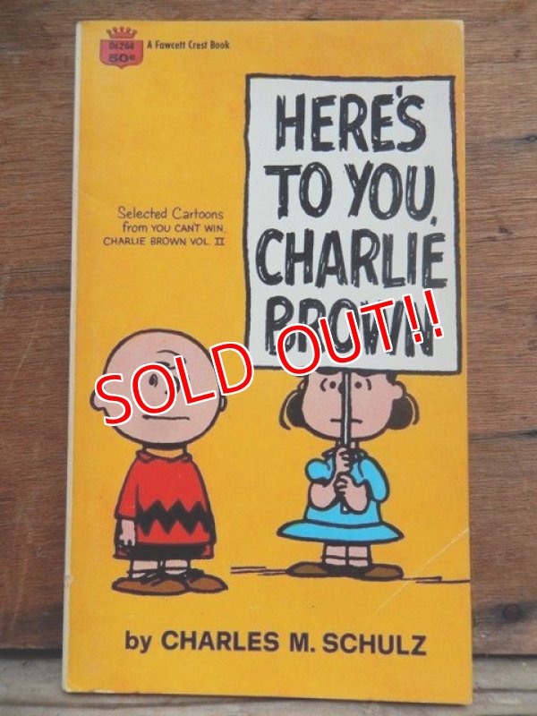 画像1: bk-131029-11 PEANUTS / 1969 HERE'S TO YOU,CHARLIE BROWN