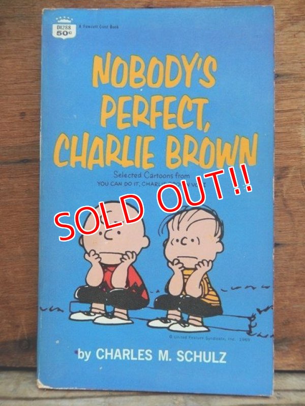 画像1: bk-131029-06 PEANUTS / 1969 NOBODY'S PERFECT,CHARLIE BROWN