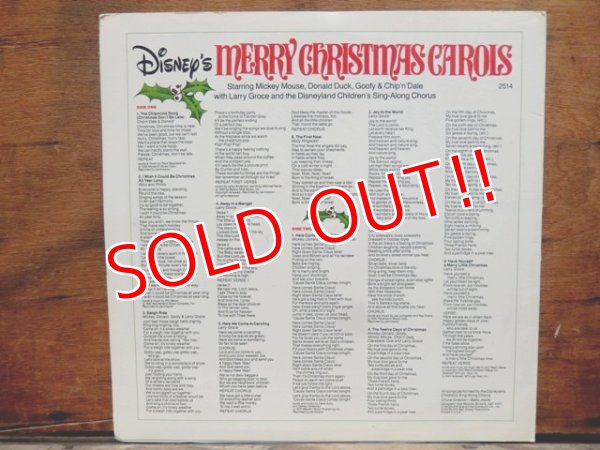 画像3: ct-131105-45 Disney's Merry Christmas Carols / 80's Record