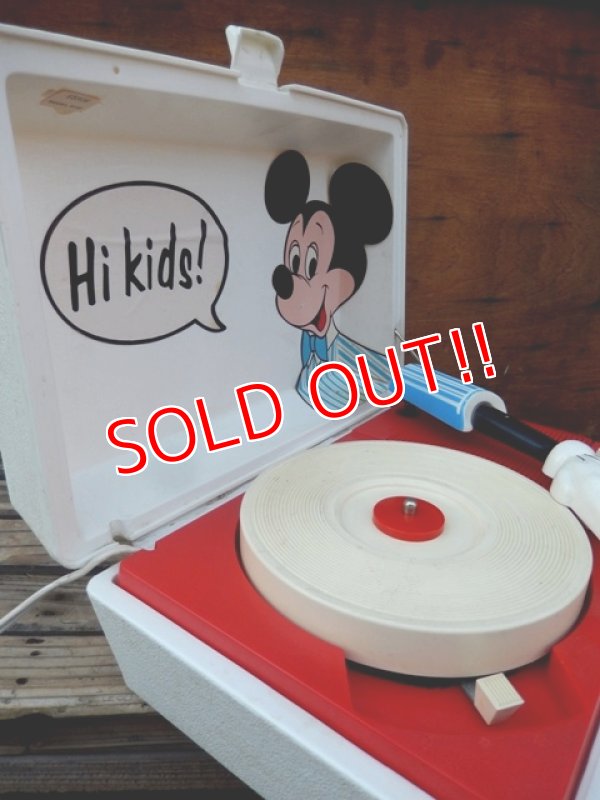 画像4: ct-131105-02 Mickey Mouse / Concent Hall 60's-70's Record Player