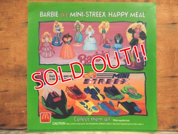 画像1: ad-813-07 McDonald's / 1992 Barbie × HotWheels Happy Meal Translite