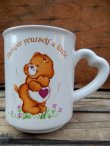 画像1: ct-120710-04 Care Bears / 80's Ceramic Mug "Tender Heart Bear"