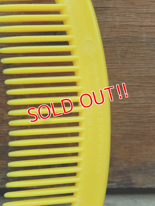 画像5: ct-131122-24 McDonald's / Ronald McDonald 80's Comb (Yellow)