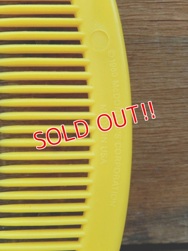 画像5: ct-131122-25 McDonald's / Grimace 80's Comb (Yellow)