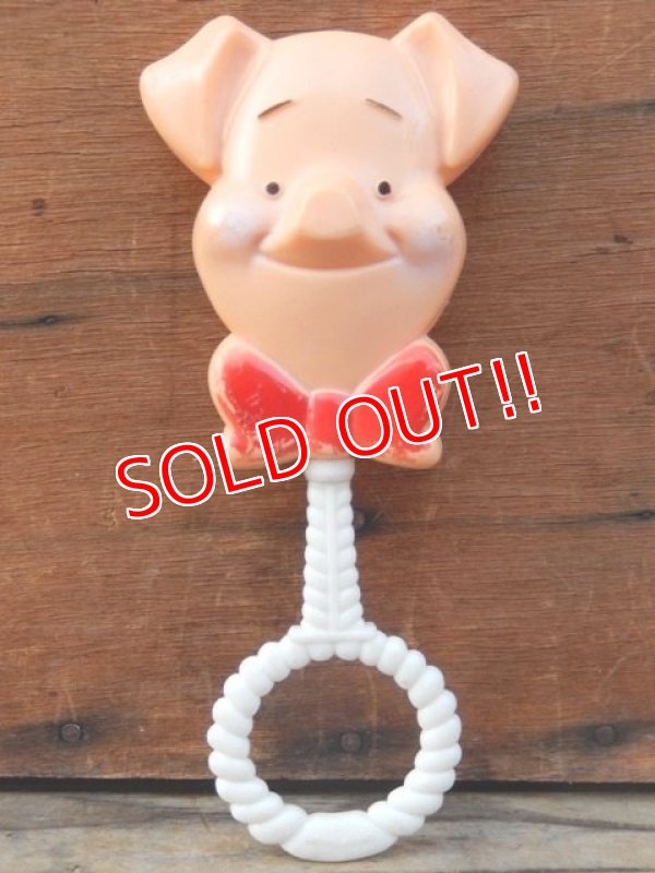 画像1: ct-101124-75 Piglet / Sears 70's Baby Rattle