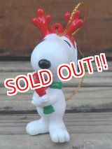 画像: ct-131122-95 Snoopy / Whitman's 90's PVC Ornament "Reindeer "