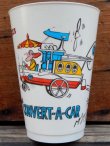 画像1: ct-131211-14 Wacky Races / 7 ELEVEN 70's Plastic Cup "The Convert-A-Car"