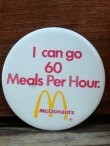 画像1: ct-131122-27 McDonald's /  "I can go 60 Meals Per Hour" Piback