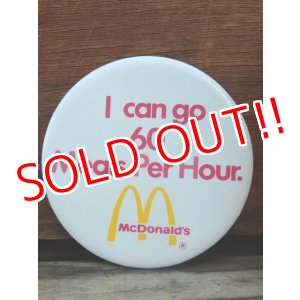 画像: ct-131122-27 McDonald's /  "I can go 60 Meals Per Hour" Piback